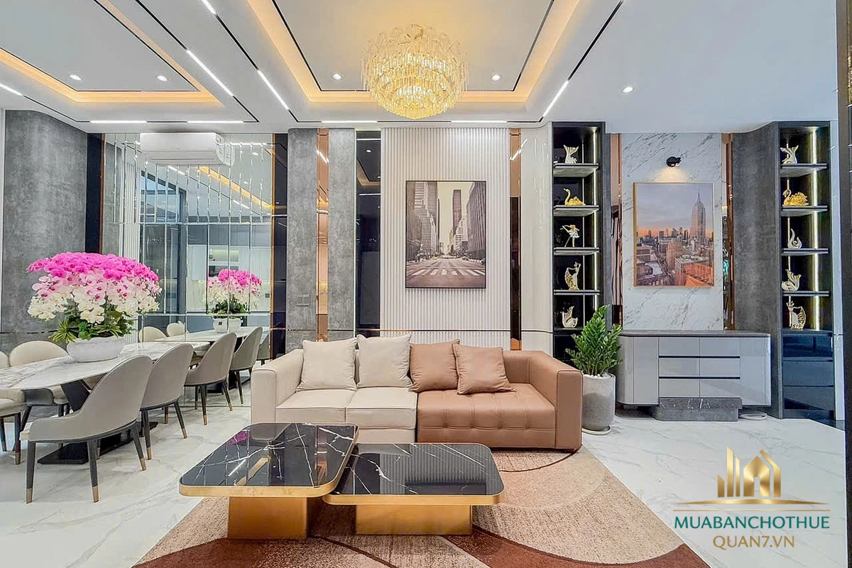 Sân Vườn Sân Thượng View Chill – Bán Nhà Phố KDC Công Ích Quận 7 (5x16m), 5 Tầng Full Nội Thất, Cạnh Phú Mỹ Hưng